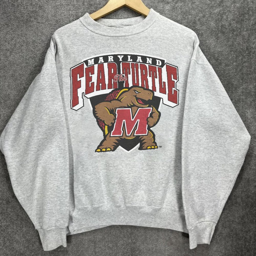 Gray Maryland Fear the Turtle Sweatshirt